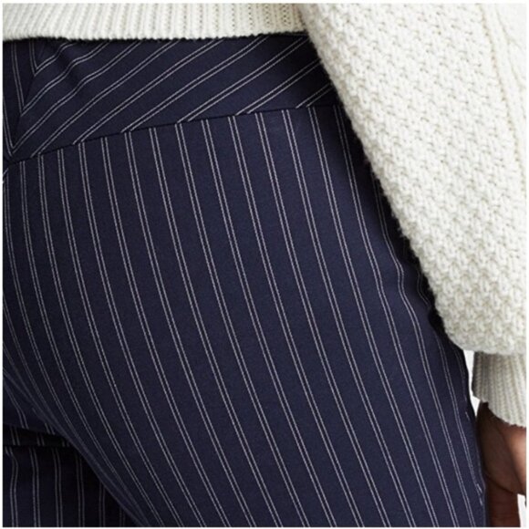 RAG & BONE Simone Pinstripe Back Yoke Skinny Pants Navy - Picture 2 of 13